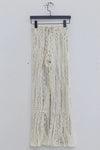 SWAYING/KNIT Hollow Flower Style Straight Pants SW23AW3B44 White